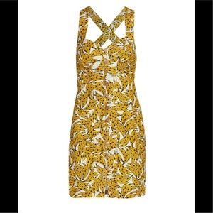FARM Rio Yellow Banana Print Dress